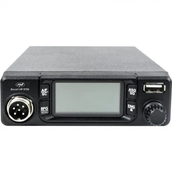 Statie radio CB PNI Escort HP 9700 USB, ANC, ASQ, alimentare 12V / 24V, mufa de bricheta inclusa