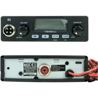 Statie radio CB TTi TCB-550 EVO, DSS, VOX, Filtru NB, Scan, ecran multicolor, 12-24V