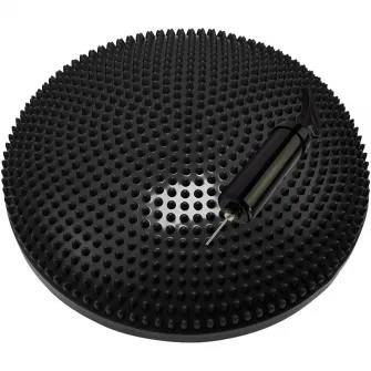 Stepper gonflabil TUNTURI, 33 x 9 cm, pompa inclusa, negru