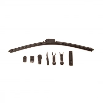 Stergator aero flat blade Dreissner, 48 cm, cu adaptoare prindere pentru toate tipurile auto