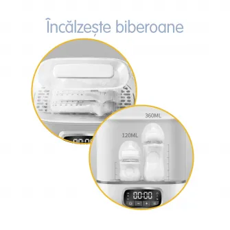 Sterilizator electric cu abur pentru 8 biberoane 4 in 1, cu uscator Easycare Baby TB1713E