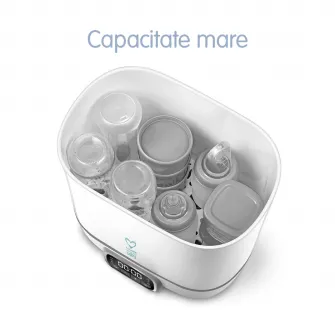 Sterilizator electric cu abur pentru 8 biberoane 4 in 1, cu uscator Easycare Baby TB1713E