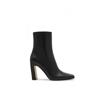 Steve Madden, Botine de piele Lizabelle, Negru, 39