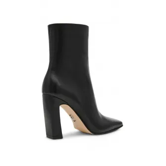 Steve Madden, Botine de piele Lizabelle, Negru, 39
