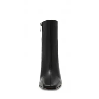 Steve Madden, Botine de piele Lizabelle, Negru, 39