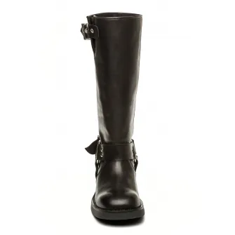 Steve Madden, Cizme medii din piele Beau, Negru, 36
