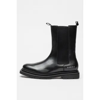 Steve Madden, Ghete Chelsea de piele Highflyer, Negru, 40