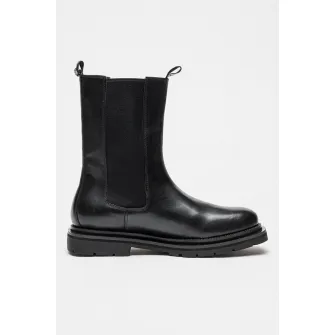 Steve Madden, Ghete Chelsea de piele Highflyer, Negru, 40