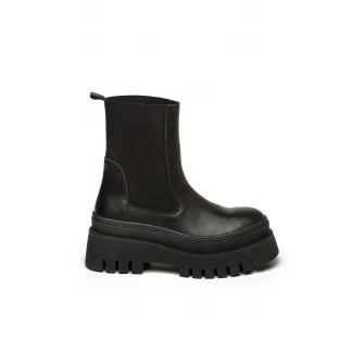 Steve Madden, Ghete Chelsea de piele, Negru, 39