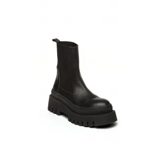 Steve Madden, Ghete Chelsea de piele, Negru, 39