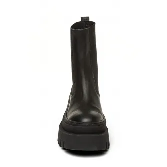 Steve Madden, Ghete Chelsea de piele, Negru, 39