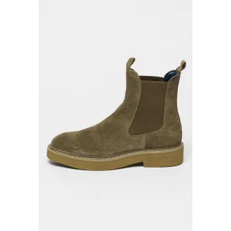 Steve Madden, Ghete Chelsea din piele intoarsa Brantley, Verde feriga, 44