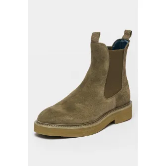 Steve Madden, Ghete Chelsea din piele intoarsa Brantley, Verde feriga, 44