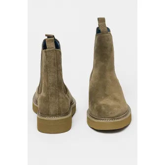 Steve Madden, Ghete Chelsea din piele intoarsa Brantley, Verde feriga, 44