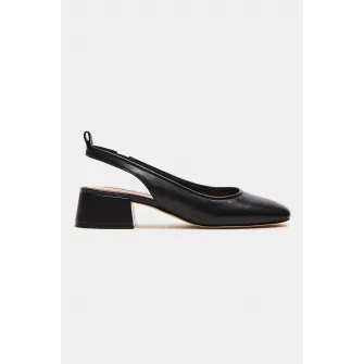 Steve Madden, Pantofi slingback cu toc masiv, Negru, 38