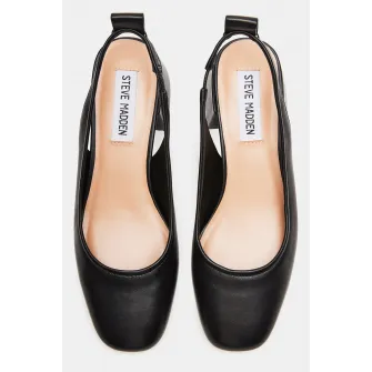 Steve Madden, Pantofi slingback cu toc masiv, Negru, 38