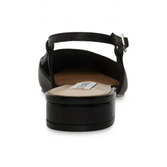 Steve Madden, Pantofi slingback de piele Belinda, Negru, 40