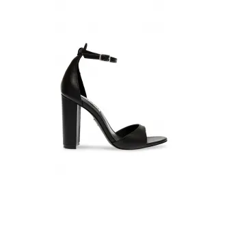 Steve Madden, Sandale de piele cu bareta pe glezna, Negru, 40