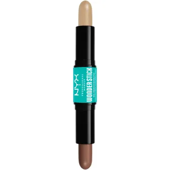 Stick de iluminare si conturare Wonder Stick Dual Face Lift NYX Professional Makeup 2 Universal Light, 8 gr