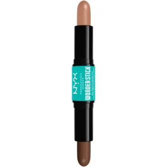 Stick de iluminare si conturare Wonder Stick Dual Face Lift NYX Professional Makeup 4 Medium, 8 gr