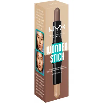 Stick de iluminare si conturare Wonder Stick Dual Face Lift NYX Professional Makeup 2 Universal Light, 8 gr