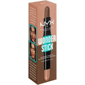 Stick de iluminare si conturare Wonder Stick Dual Face Lift NYX Professional Makeup 4 Medium, 8 gr