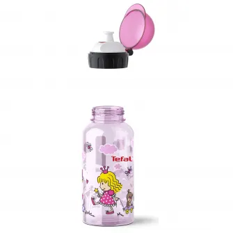 Sticla apa pentru copii TEFAL Tritan Princess, 0.4 L, Roz