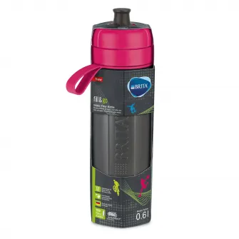 Фильтр-бутылка для воды Brita, модель Fill&Go Active розовый, 600 мл