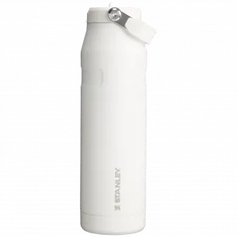 Sticla termos cu pai pliabil Stanley The IceFlow Bottle Flip Straw 2.0 1.06L, 10-12111-064, alb