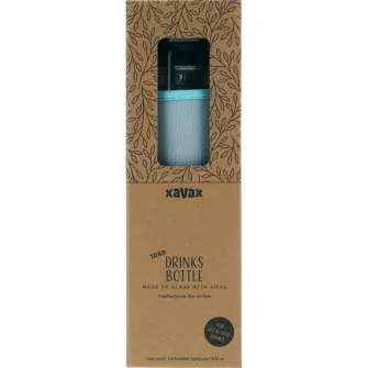 Sticla Xavax To Go cu husa, pentru sucuri carbonatate sau lichide fierbinti, 450 ml