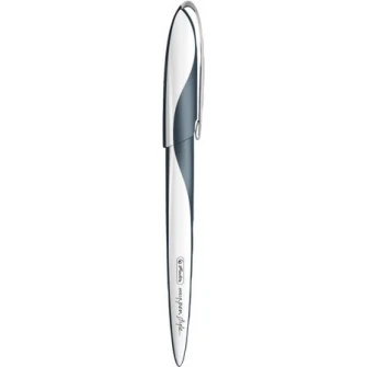 Stilou Herlitz MyPen Style Caligrafic, cu 3 penite 0,9 / 1,4 / 1,9, dark shale