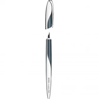 Stilou Herlitz MyPen Style Caligrafic, cu 3 penite 0,9 / 1,4 / 1,9, dark shale