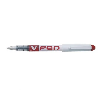 Stilou Pilot V-Pen Erasable, varf mediu, Rosu