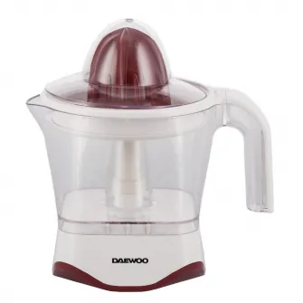 Storcator citrice Daewoo DJ20, 40 W, 1 l, capac de protectie, parti demontabile, Alb/Visiniu