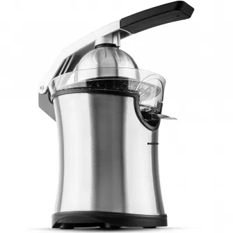 Storcator de citrice Heinner Aren HCP-160SS, 160W, 2 conuri, filtru inox, maner cu aluminiu turnat, picioruse antialunecare, inox