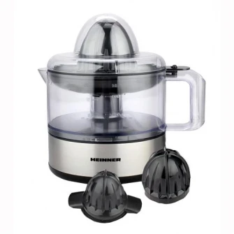 Storcator de citrice Heinner Limme C300SS, 30W, 500ml, 2 conuri, filtru dublu, decoratii inox