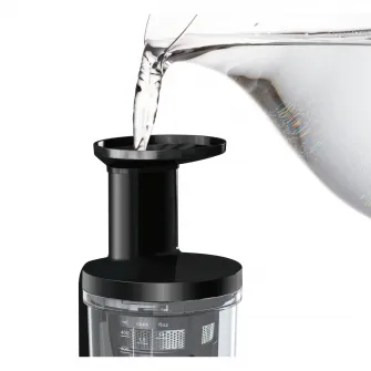Storcator de fructe cu melc Bosch MESM731M,150W, 55 RPM, 3 filtre, smoothies si sorbet, Melc din Tritan, Reverse, DripStop, Negru
