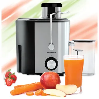 Storcator de fructe Heinner HSF-500S, 500W, Recipient pulpa 1.2l, Recipient suc 350 ml, 2 trepte de viteza, Inox