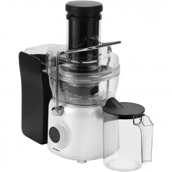 Storcator de fructe Heinner Pearlwhite HSF-K1000DCWP, 1000W, motor DC, viteza variabila, recipient pulpa 1L, filtru inox, tub larg alimentare 84mm, alb perlat