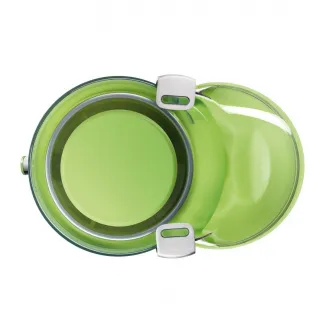 Storcator de fructe si legume Bosch MES25G0, 700 W, Recipient suc 1.25 l, Recipient pulpa 2 l, 2 Viteze, Tub de alimentare 73 mm, Alb/Verde