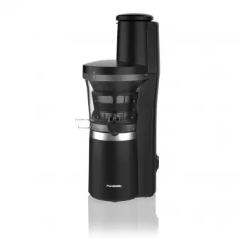 Storcator de fructe si legume cu presare la rece Panasonic MJ-L700, 150 W, recipient pulpa 1.3l, tub alimentare 75mm, Negru