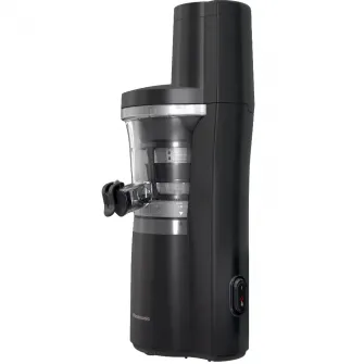 Storcator de fructe si legume cu presare la rece Panasonic MJ-L700, 150 W, recipient pulpa 1.3l, tub alimentare 75mm, Negru