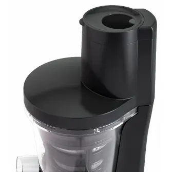 Storcator de fructe si legume cu presare la rece Panasonic MJ-L700, 150 W, recipient pulpa 1.3l, tub alimentare 75mm, Negru