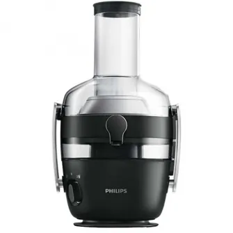 Storcator de fructe si legume Philips Avance Collection HR1919/70, 1000 W, Recipient suc 1 l, Recipient pulpa 2.1 l, 2 Viteze Fiberboost, Tub de alimentare XXL 80mm, Negru