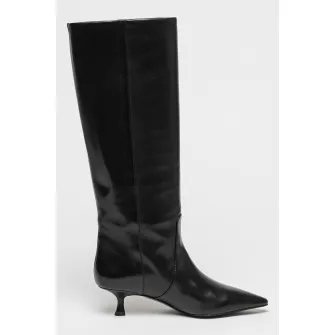 STUART WEITZMAN, Cizme cu toc kitten Naomi 50, Negru, 5.5
