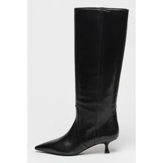 STUART WEITZMAN, Cizme cu toc kitten Naomi 50, Negru, 7.5