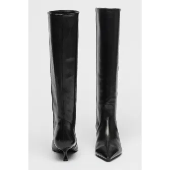 STUART WEITZMAN, Cizme cu toc kitten Naomi 50, Negru, 7.5