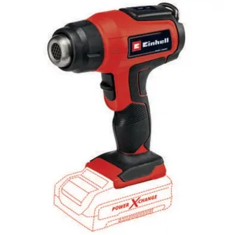 Suflanta aer cald pe acumulator Einhell TE-HA 18 Li - Solo, 18 V, tehnologia PXC, 2 trepte temperatura, 550°C temperatura maxima, 200 l/min debit aer, fara acumulator/incarcator
