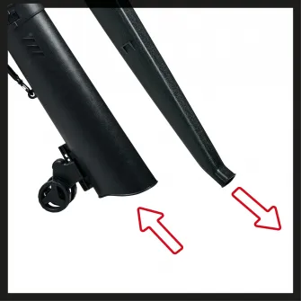 Suflanta/aspirator cu tocator pentru frunze pe acumulator Einhell PXC GE-CL 36/230 Li E -Solo, 2x18 V, 700 m³/h putere aspirare, 45 l sac colector, 230 km/h viteza aer, fara acumulator/incarcator