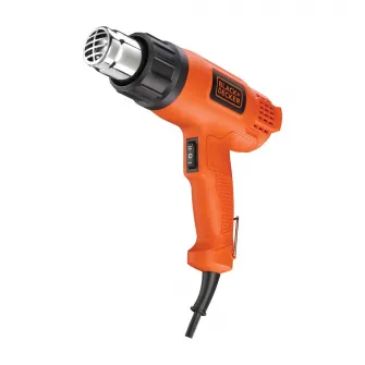 Suflanta cu aer cald Black & Decker KX1650-QS, 230 V, 460/600°C temperatura lucru, 2 trepte incalzire, sistem automat de oprire, 2 m lungime cablu